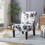 Christopher Knight Home 305498 Kendal Traditional Fabric Accent Chair Print Matte Black