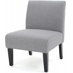 Christopher Knight Home Kassi Fabric Accent Chair Grey
