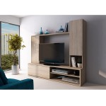 Malkin Entertainment Center for TVs up to 50" Number of Interior Shelves Oak Color: 5 Overall: 70.9'''' W x 63'''' H x 15.7'''' D