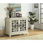 Martin Svensson Home Small Spaces 2-Door Accent Cabinet TV Stand 38" W x 32" H Antique White
