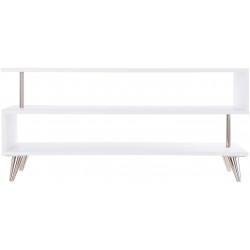 Southern Enterprises Sills Low Profile TV Stand White
