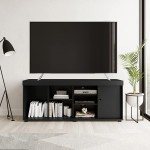 Techni Mobili TV Storage Entertainment Stand ONE Size Black