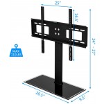 Universal Tv Stand Height Adjustable Tv Mount Stand Table Top Tv Base with Heavy-Duty Base for 32-55 Inch Led Flat Screen Tvs Hold Up to 88Lbs