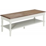 Convenience Concepts French Country Coffee Table Driftwood White