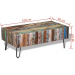 vidaXL vidaXL Coffee Table Solid Reclaimed Wood 39.4"x19.7"x15"