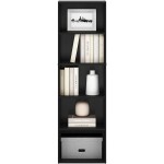 Furinno Luder Bookcase Bookshelf Storage Shelves 5-Tier Blackwood