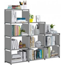 VOJUEAR Cube Storage DIY 9-Cubes Closet Storage Bookcase Organizer Shelving Bookshelf Clothes Storage for Home,Office,Bedroom,Home Furniture Storage Dark Grey