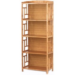 WJXBoos Bookcase,Solid Wood Bamboo Bookshelf Chinese Antique Bookshelves Simple Combination bookrack-I 70x30x130cm28x12x51