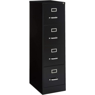 Lorell 4-Drawer Vertical File 15 by 22 by 52 Black