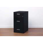 Office Dimensions 20225 File Cabinet 18-Inch Black