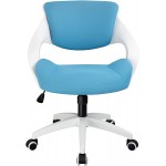 BOJUZIJA Ergonomic Office Computer Desk Chair Waist Support Function Blue