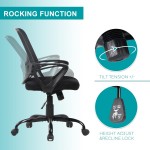 Office Chair Ergonomic Home Desk Chair Mid Back Mesh Chair Rolling Swivel Computer Chair with Lumbar Support