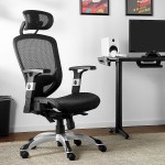STAPLES Hyken Technical Task Black Sold as 1 Each -Adjustable Breathable Mesh Material Provides Lumbar arm and Head Support Perfect Desk Chair for The Modern Office