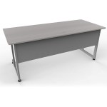 Linea Italia 1 Person Office Computer Desk & Mobile 2 Drawer File Cabinet Work at Home Bundle | Easy to Assemble Furniture 72" x 30" x 30" Ash
