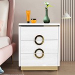 Sanamity Small Cabinet Sofa Table with Storage Small Desk White Living Room Sets Furniture Storage Cabinet with Drawers Small Tables for Small Spaces US in Stock