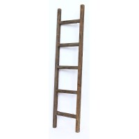 BarnwoodUSA Rustic Farmhouse Decorative Ladder Our 5 ft Ladder can be Mounted Horizontally or Vertically and is Crafted from 100% Recycled and Reclaimed Wood | No Assembly Required | Brown