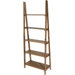 OSP Home Furnishings Bandon 5-Shelf Ladder Bookcase Ginger Brown