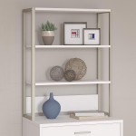 Bush Business Furniture Office by Kathy Ireland Method Bookcase Hutch White