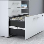 Bush Business Furniture 400 Series 30W Piler Filer Cabinet in White