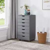 Debbie 7-Drawer Office Storage Cabinet by Naomi Home Gray