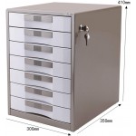 Desktop Metal Filing Cabinet Manager Home Office with Lockable Drawer 7-Layer Large-Capacity Classified Data Storage Cabinet,for Law Letter A4 File Filing Cabinet