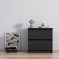 Drawer Night Stands Storage Cabinets Sideboard Storage Cupboard Home Office Furniture Black Woodgrain