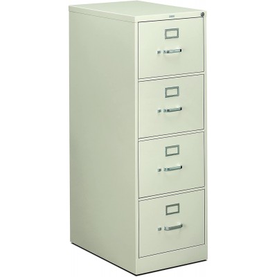 HON 4-Drawer Filing Cabinet 310 Series Full-Suspension Legal File Cabinet 26-1 2-Inch Drawers Light Gray H314