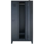 Locker Cabinet Metal Industrial Style 35.4"x17.7"x70.9",Tall Wardrobe with Hanging Bars Shelves,Industrial Style Home Office Cabinet Metal Multifuctional File Cabinet Organizer Furniture
