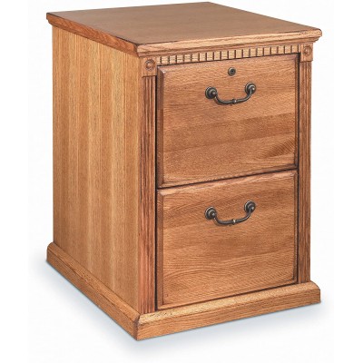 Martin Furniture Huntington Oxford 2 Drawer File Cabinet Wheat Fully Assembled