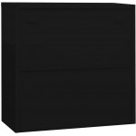 NusGear Office Cabinet Black 35.4"x15.7"x35.4" Steel