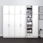 Pemberly Row 32" Wall Mount Cabinet Wall Storage Cabinet with 2 Doors and One Shlef in White