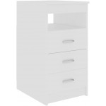 ROSEBEAR Storage Cabinets Storage Box A Storage Cabinet with Multiple Drawers Can Be Used in The Office Living Room Bedroom Drawer Cabinet White 15.7"x19.7"x29.9" Chipboard