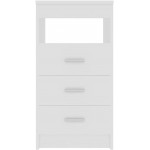 ROSEBEAR Storage Cabinets Storage Box A Storage Cabinet with Multiple Drawers Can Be Used in The Office Living Room Bedroom Drawer Cabinet White 15.7"x19.7"x29.9" Chipboard