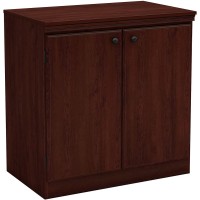 South Shore Small 2-Door Storage Cabinet with Adjustable Shelf Royal Cherry
