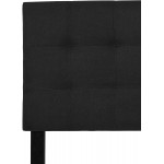 BizChair Quilted Tufted Upholstered King Size Headboard in Black Fabric