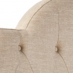 Brand – Ravenna Home Haraden Modern Scroll-Topped Button-Tufted King Bed Headboard 82"W Beige