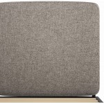 ZINUS Parker Upholstered Cushion Headboard Easy Assembly Taupe Queen