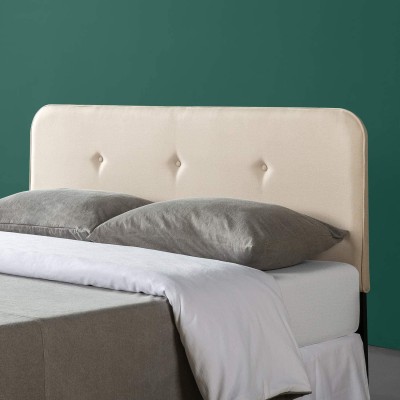 ZINUS Wendy Upholstered Headboard Button-Tufted Upholstery Easy Assembly Taupe Full