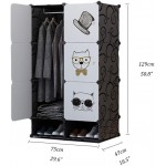Combination Armoire Wardrobe Moving Wardrobes Storing Clothes for Bedroom Boxes Combination Wardrobe White Brown With Shoe Rack No Shoe Rack Portable Wardrobe Closet