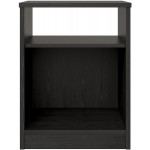 Classic Open Shelf Nightstand Wood Nightstands Bedside Table in Nightstands Sturdy Material Classic Design Multi-Color Black