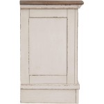 Signature Design by Ashley Realyn French Country 3 Drawer Nightstand with Electrical Outlets & USB Ports Chipped White