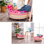 ch-AIR Vanities and Vanity Benches Round Change Shoes Bench Footstool Small Seat Children's Chair Low Stool Coffee Table Stool for Dressing Room Study Room Living Room Dining Room
