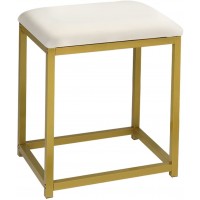 FRITHJILL Vanity Stool Padded Cushioned Vanity Chair Bench with Metal Frame