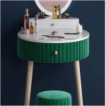 LXYYY Best Design Vanity Benches Nordic Dressing Table Bedroom Modern Minimalist Storage Cabinet Bedroom Great Gift for Girls Women Color : Green