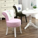Solid Wood Vanity Stool Vanity Bench Make Up Chair Makeup Stool with Backrest Capacity 120 kg 57X34X42CM
