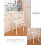 Vanity Benches Baroque Piano Chair Dressing Stool Makeup Seat Padded Bench Chair,with Plastic Steel Legs Upholstered High Resilience Sponge for Dressing Room Living Room Bedroom