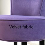 Vanity Chair Makeup Chair European-Style Dressing Stool Makeup Chair Backrest Stool Modern Bedroom Dresser Stool Vanity Benches Color : Purple Size : 735346cm