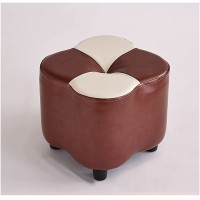ZEBFYM Bedroom Dressing Stools Garden Stools Desk Stools Shoe Stools Leather Vanity Benches Footstools Piano Stools Color : Brown