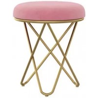 ZXGYFD Desk Stools Piano Stool Vanity Benches Footstools Makeup Seat Garden Stools Dressing Stools Color : Pink