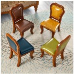 ZXGYFD Genuine Leather Vanity Benches Dining Desk Chairs Backrest Games Small Stools Makeup Seat Chairs Piano Stools Footstools Color : Yellow